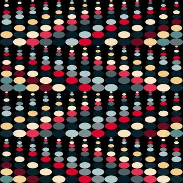 Small colored circles geometric background Stock Illustration