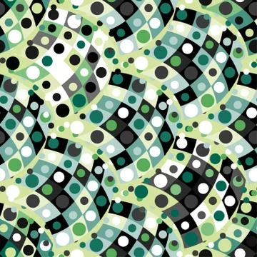 Small colored polygons on a beautiful background seamless pattern Illustrazione stock
