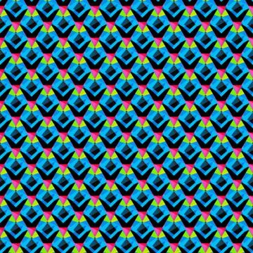 Small colored polygons seamless geometric pattern 스톡 일러스트