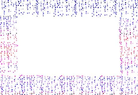 Small Colorful Dots Frame Background Template Illustrazione stock