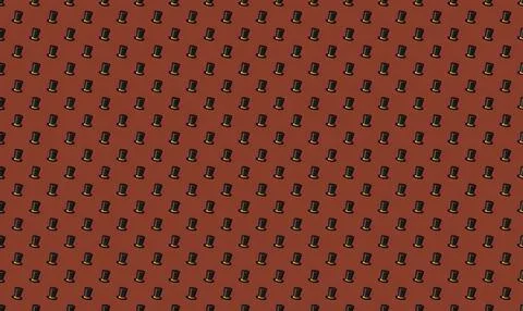 Small colorful icons on a red background pattern Stock Illustration