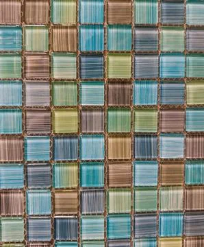 Small coloured tile mosaic Stock Photos
