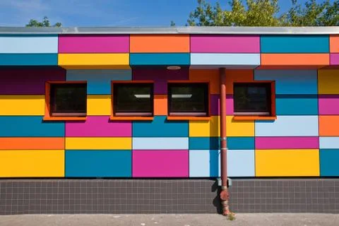 Small colourful building Fotos de archivo