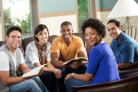 Small community group Stock Photos