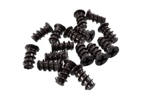 Small computer Screw bolt macro photo. Foto stock