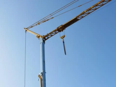 Small construction crane Stock Photos