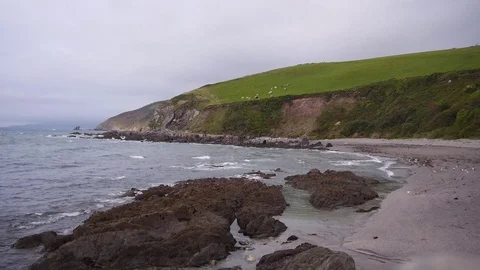 Small Cornish Bay Stock Footage 80808516