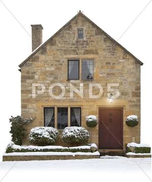 Small cotswold cottage, england Stock Photos