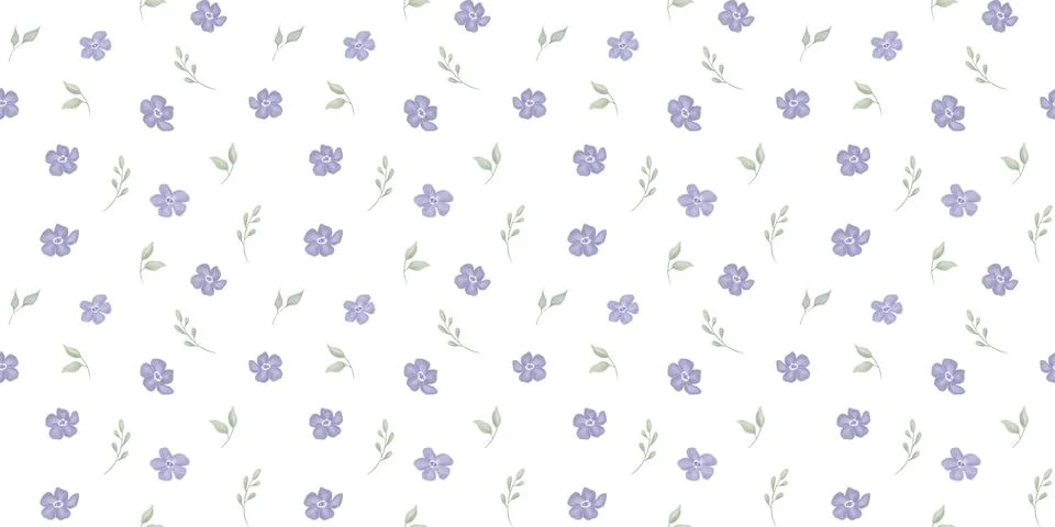 Small cottagecore seamless pattern, repeating romantic motif with delicate .. Stock Illustration