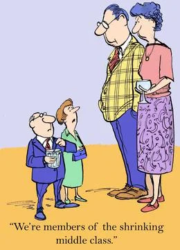 Small couple has lost much of their money Ilustração Stock