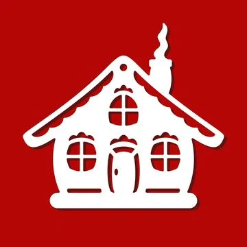 Small cozy house.  Illustrazione stock