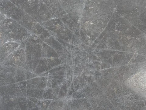 Small cracks in the ice. First ice. Slippery Stock Photos