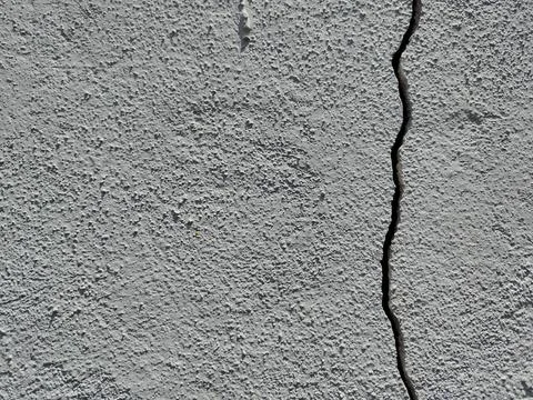 Small cracks in the walls. Stock Photos