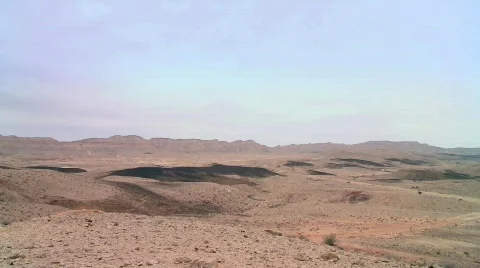 The Small Crater - wide pan left Stock Footage 534046