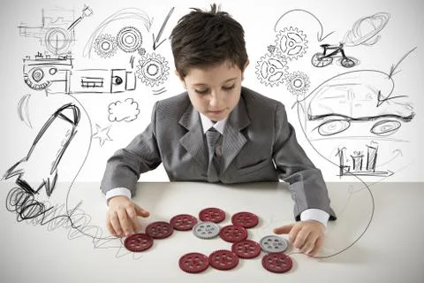 Small creative engineer Stock Photos