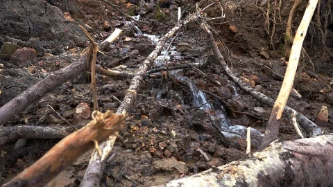 Small creek among stone cliffs. Stock-Footage 108532457