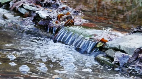 Small Creek Waterfall 4K Stock Footage 83683315