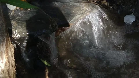 Small Creek Waterfall Stock Footage