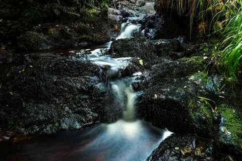 Small creek waterfall Stock Photos