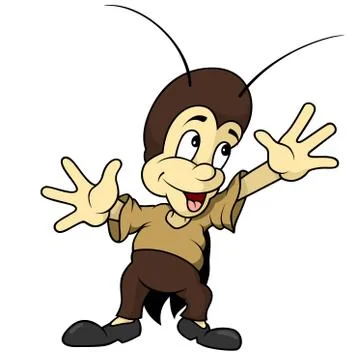 Small Cricket Stock Illustration