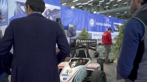 Small custom formula race car  Stock Footage 88548431