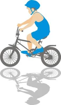Small cyclist Stock Illustration