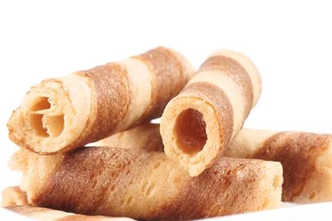Small cylindrical wafer Stock Photos