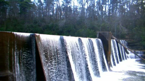Small dam Stock Footage 645065
