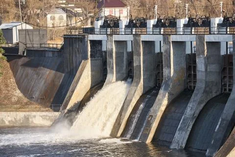 A small dam. Stock Photos