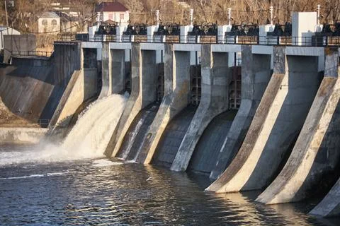 A small dam. Stock Photos