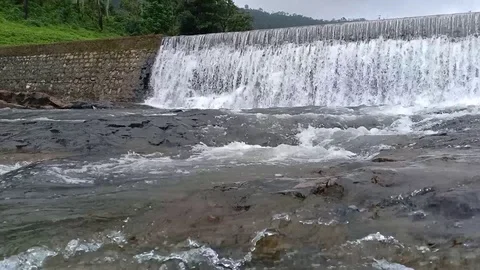 Small Dam on Sipana river Stock Footage 117648702
