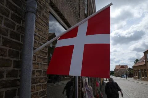 A small Danish flag  Stock Photos