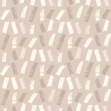 Small dash nude tan random vertical lines seamless pattern. Surface pattern Illustrazione stock