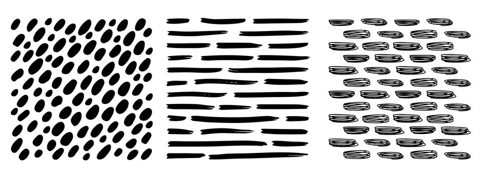 Small dash pattern Dotted lines texture. Black and white Stock Illustration