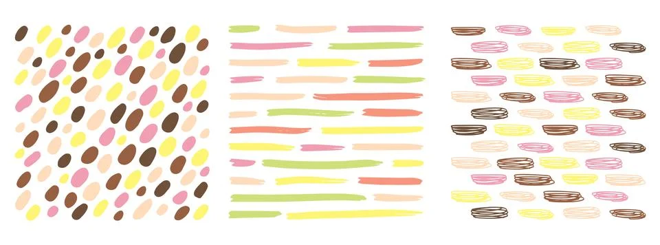 Small dash pattern Dotted lines texture. Candi chocolate Illustrazione stock