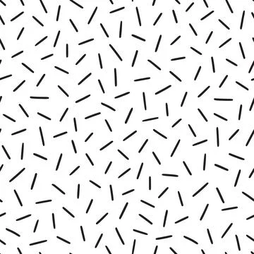 Small dash pattern on white background. Hand drawn small black dash seamless イラスト素材