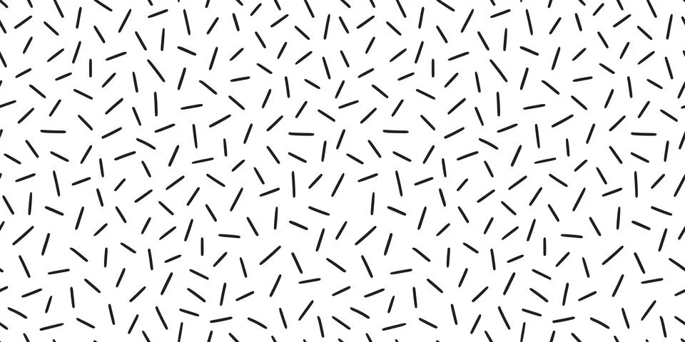 Small dash pattern on white background. Hand drawn small black dash seamless イラスト素材