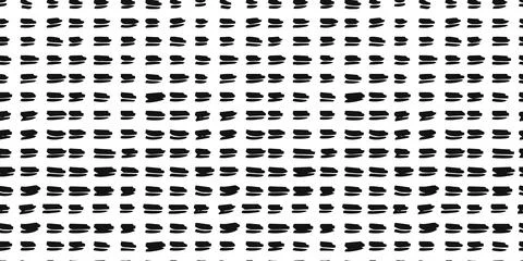 Small dash seamless pattern Dotted lines texture. Black and Stock Illustration