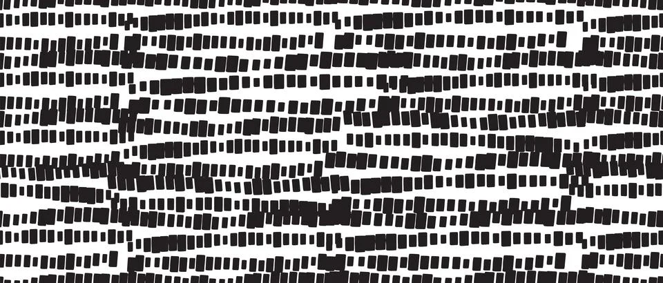 Small dash seamless pattern, vector black brushstroke geometric texture Illustrazione stock