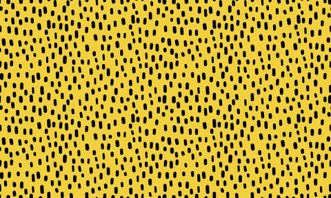 Small dash seamless pattern on yellow background Illustrazione stock