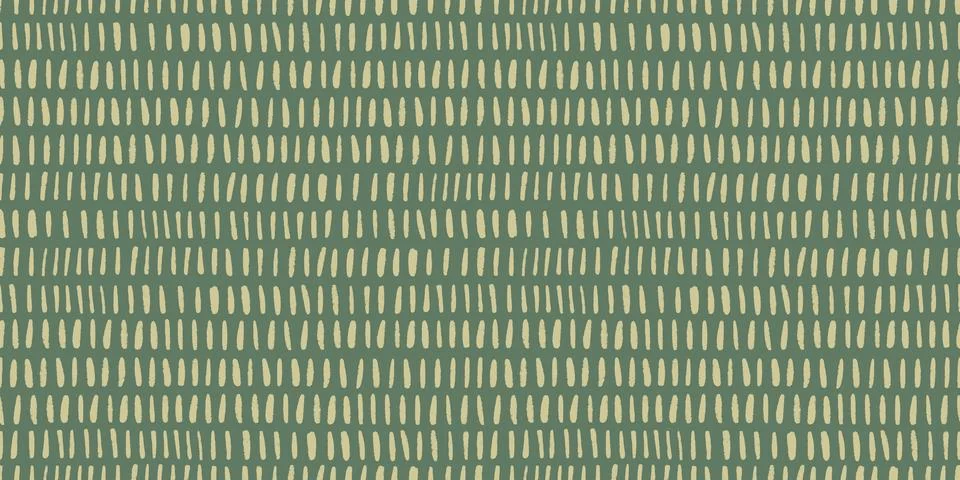 Small Dash Stripe Vector Seamless Pattern on Green Background Stock Illustration