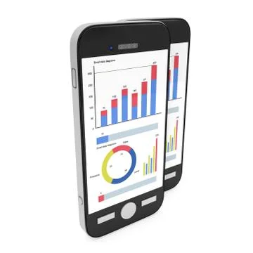 Small Data on Smartphone Stockillustratie