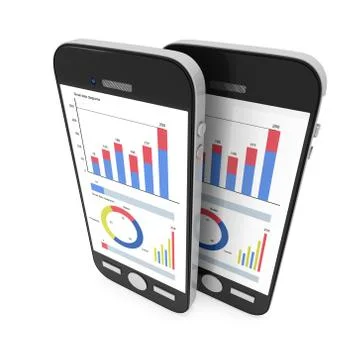 Small Data on Smartphone Stockillustratie