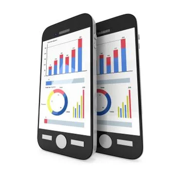 Small Data on Smartphone 库存插图