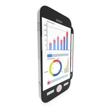 Small Data on Smartphone Stockillustratie