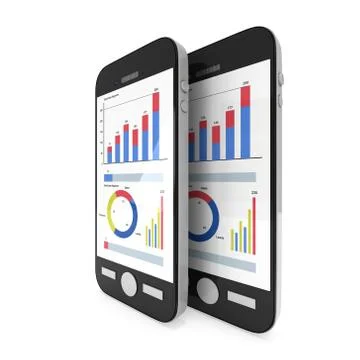 Small Data on Smartphone Stockillustratie