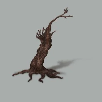 Small dead tree Stock Illustration
