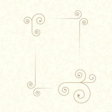 Small decorated text frame. illustration of small minimal frame for text on Stock Illustration