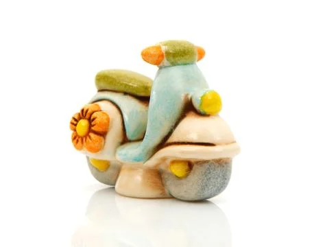 Small decorative object shaped scooter Stock Photos