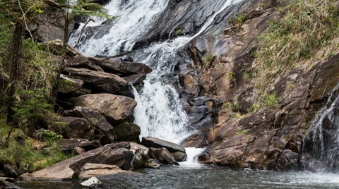 Small detail of waterfall Stock Footage 35545897